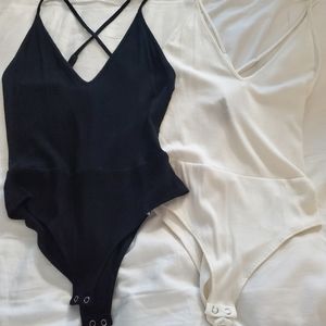 Lot of 2 Women's Forever 21 Bodysuits Size S
